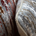 Detailaufnahme des organischen Jacquard-Musters mit Keder