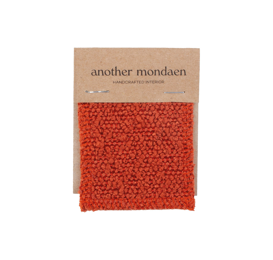 Stoffmuster Bouclé Dark Orange