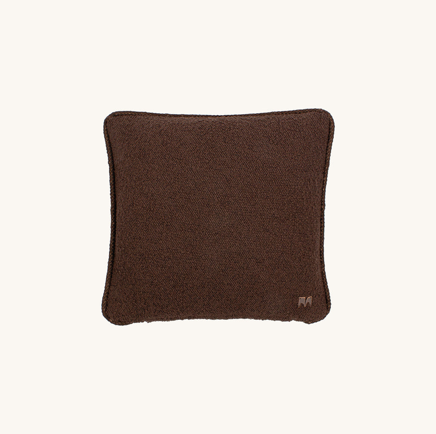 Albers Bouclé Chocolate Kissen Square