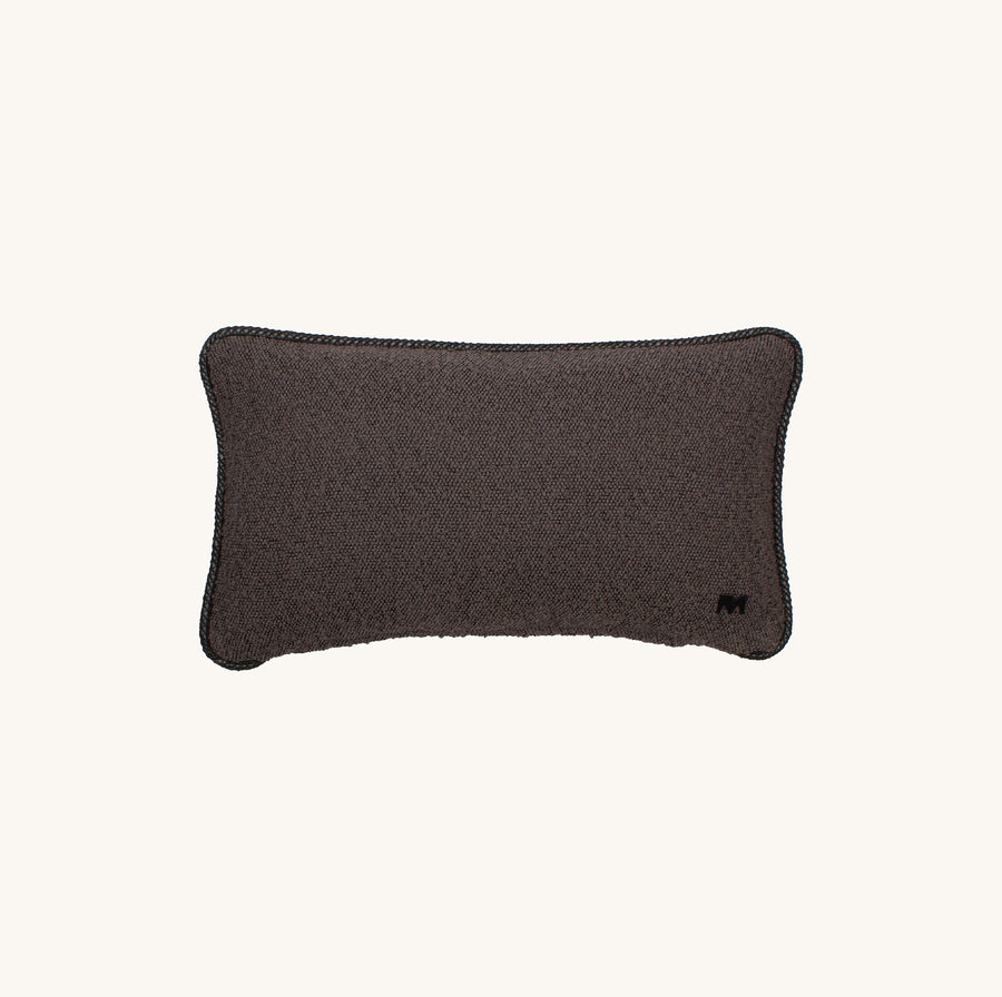 Feldes Bouclé Graphit Kissen Rectangle