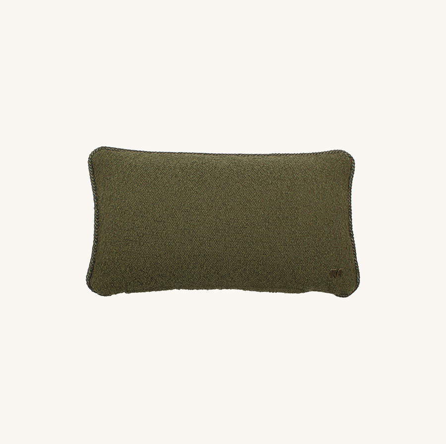 Feldes Bouclé Olive Kissen Rectangle