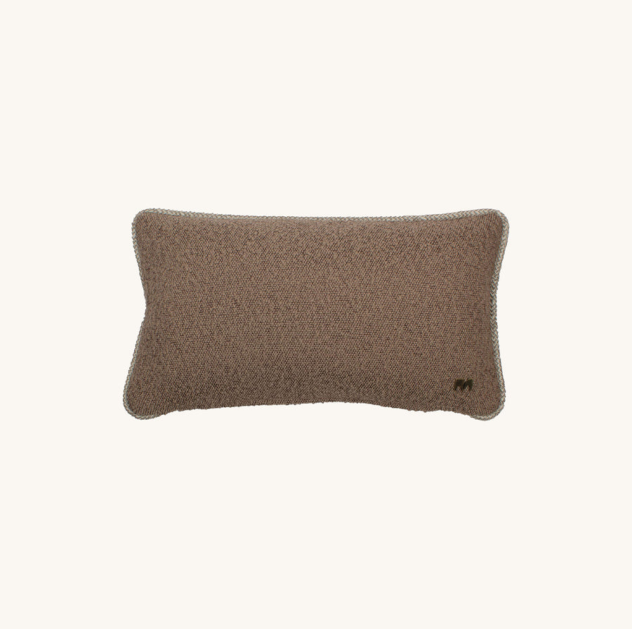 Feldes Bouclé Taupe Kissen Rectangle