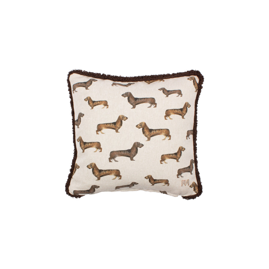 Albers Monochrome Cinnamon Cushion Square