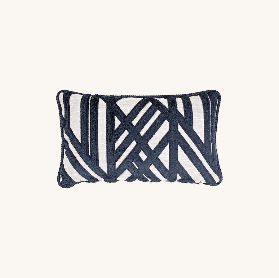 Jean Navy Square Kissen Rectangle