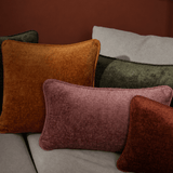 Feldes Monochrom Teddy Dusty Blossom - Rechteckiges Design Kissen