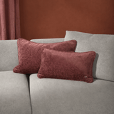 Feldes Monochrom Teddy Dusty Blossom - Rechteckiges Design Kissen