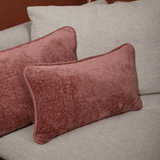 Feldes Monochrom Teddy Dusty Blossom - Rechteckiges Design Kissen