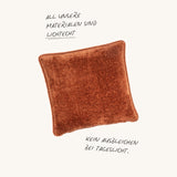 Albers Monochrom Teddy Cinnamon Kissen Square