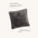 Albers Monochrom Teddy Graphit Kissen Square