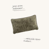 Feldes Monochrom Teddy Olive Kissen Rectangle