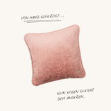 Albers Monochrom Teddy Dusty Blossom - Quadratisches Design Kissen