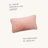 Feldes Monochrom Teddy Dusty Blossom - Rechteckiges Design Kissen