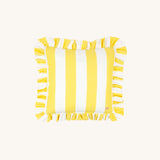 Wille Outdoor – Ruffled Charm – Yellow – Quadratisches Design Kissen
