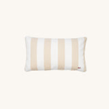 another mondaen Outdoor Kissen Classic Striped Beige rechteckig – gestreiftes Designkissen für Terrasse und Garten
