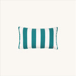 another mondaen Outdoor Kissen Classic Striped forest rechteckig – gestreiftes Designkissen für Terrasse und Garten