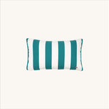 another mondaen Outdoor Kissen Classic Striped forest rechteckig – gestreiftes Designkissen für Terrasse und Garten
