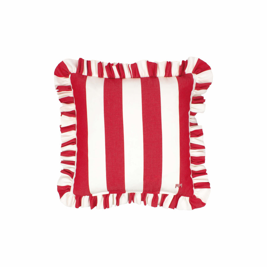 Wille Outdoor Ruffled Charm Red Kissen Square