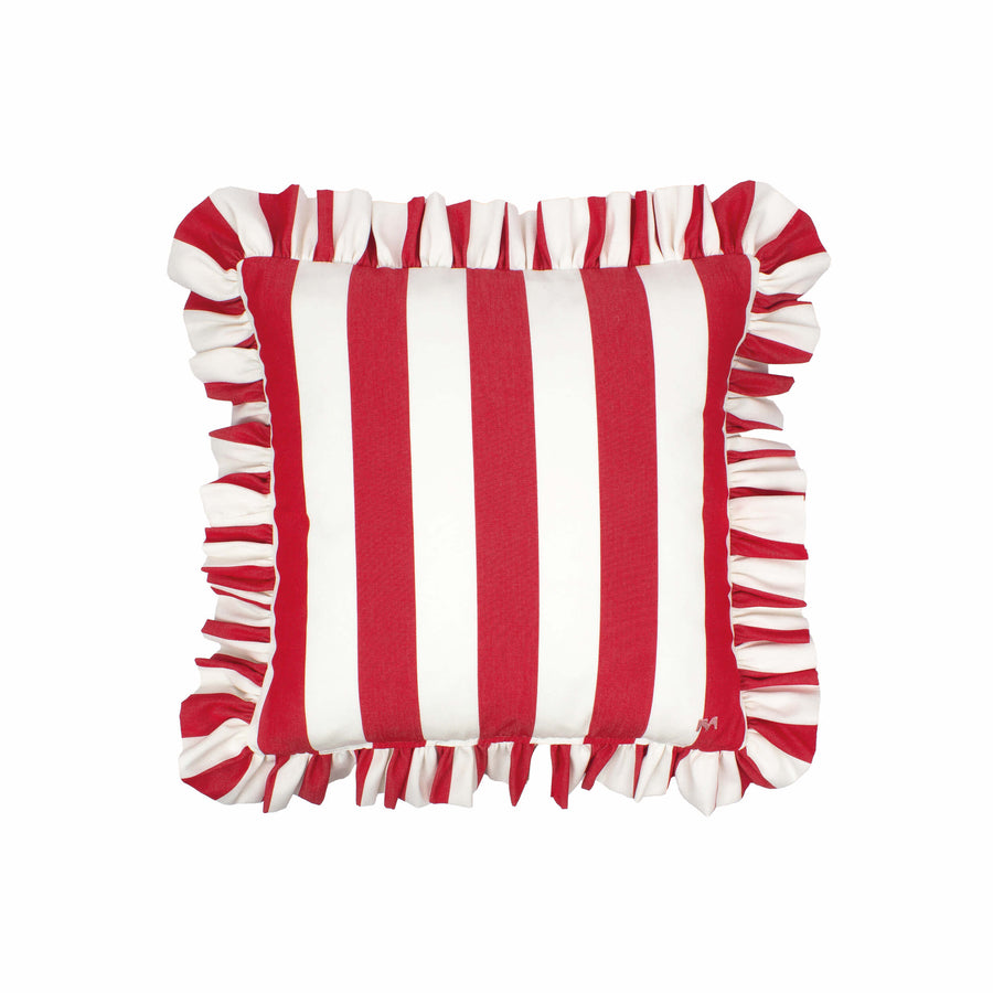 Wille Outdoor Ruffled Charm Red Kissen Square