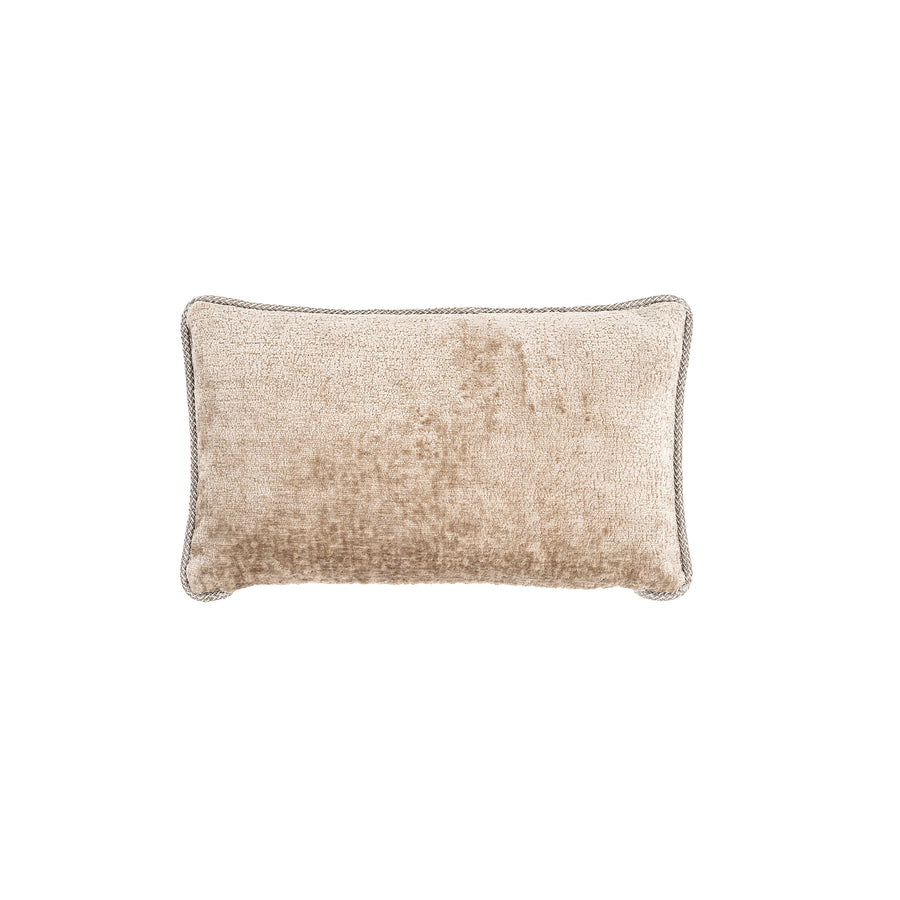 Beese Monochrome Sand Leather Cushion Rectangle