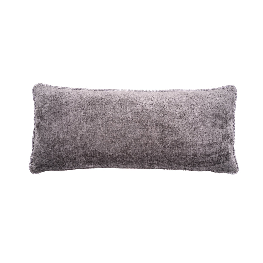 Beese Monochrome Stone Leather Cushion Rectangle