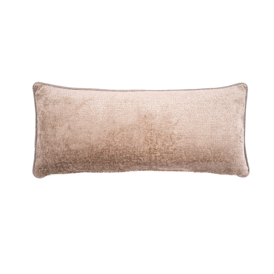 Beese Monochrome Sand Leather Cushion Rectangle