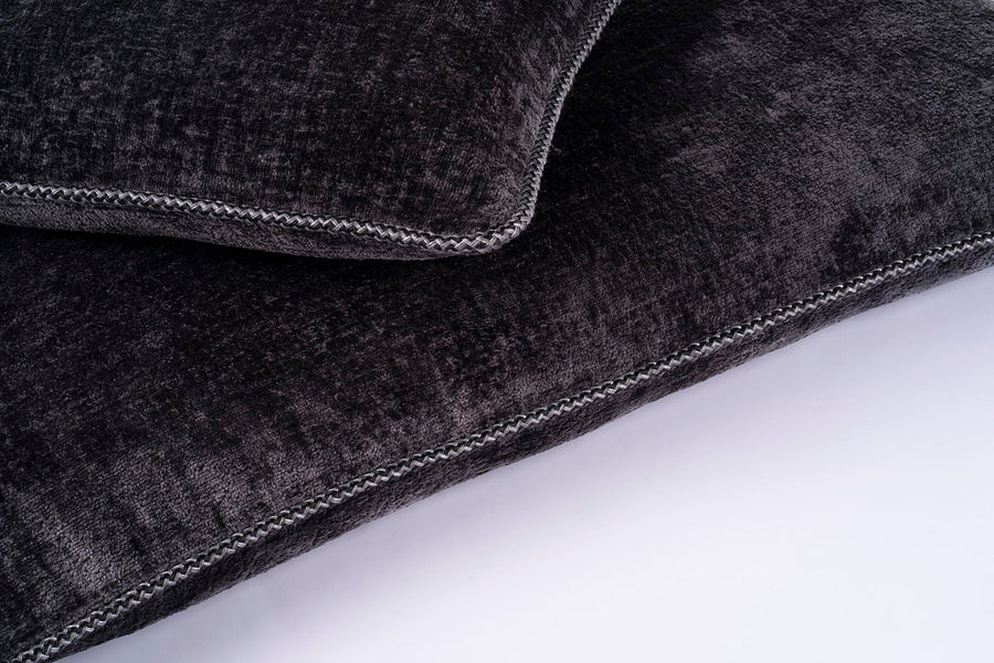 Frame Monochrome Graphite Cushion Rectangle