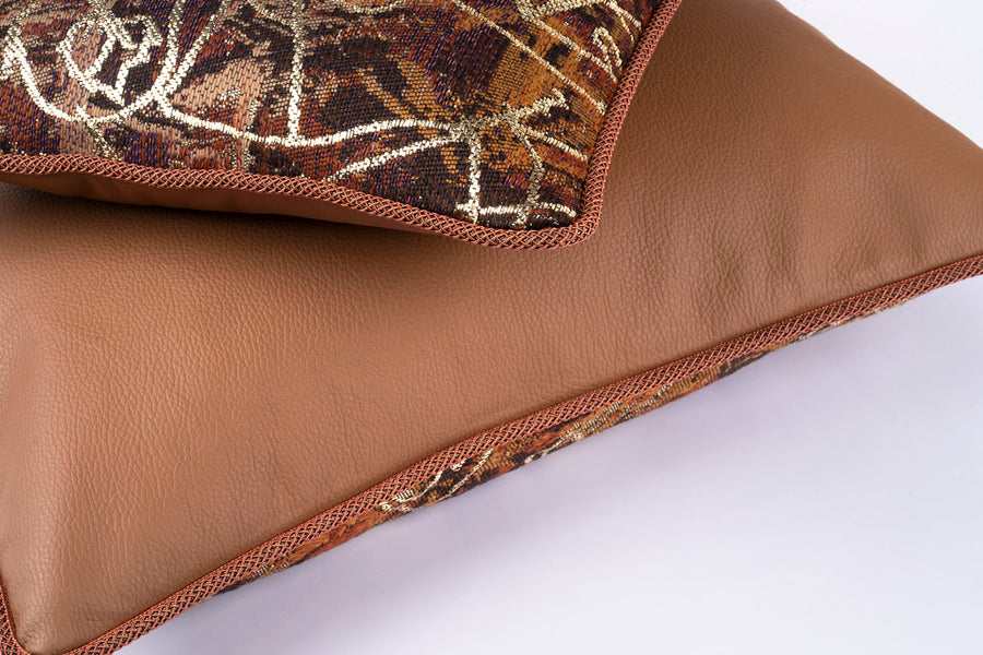 Kerkovius Cinnamon Rush Leather Cushion Rectangle